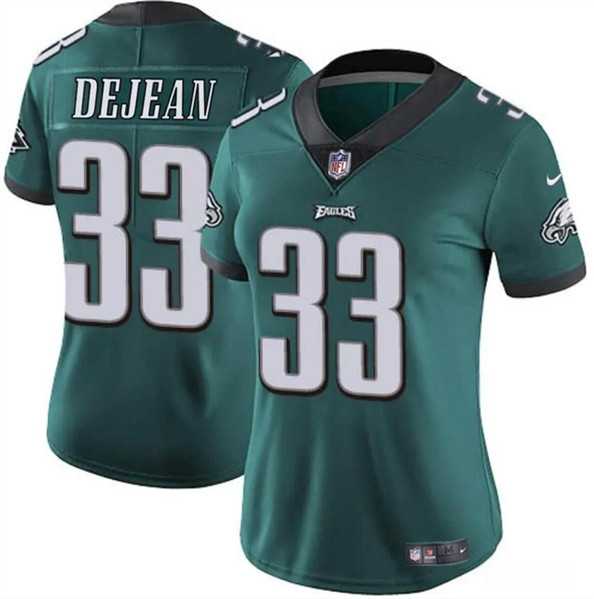 Women%27s Philadelphia Eagles #33 Cooper DeJean Green 2024 Draft Vapor Untouchable Limited Stitched Jersey Dzhi